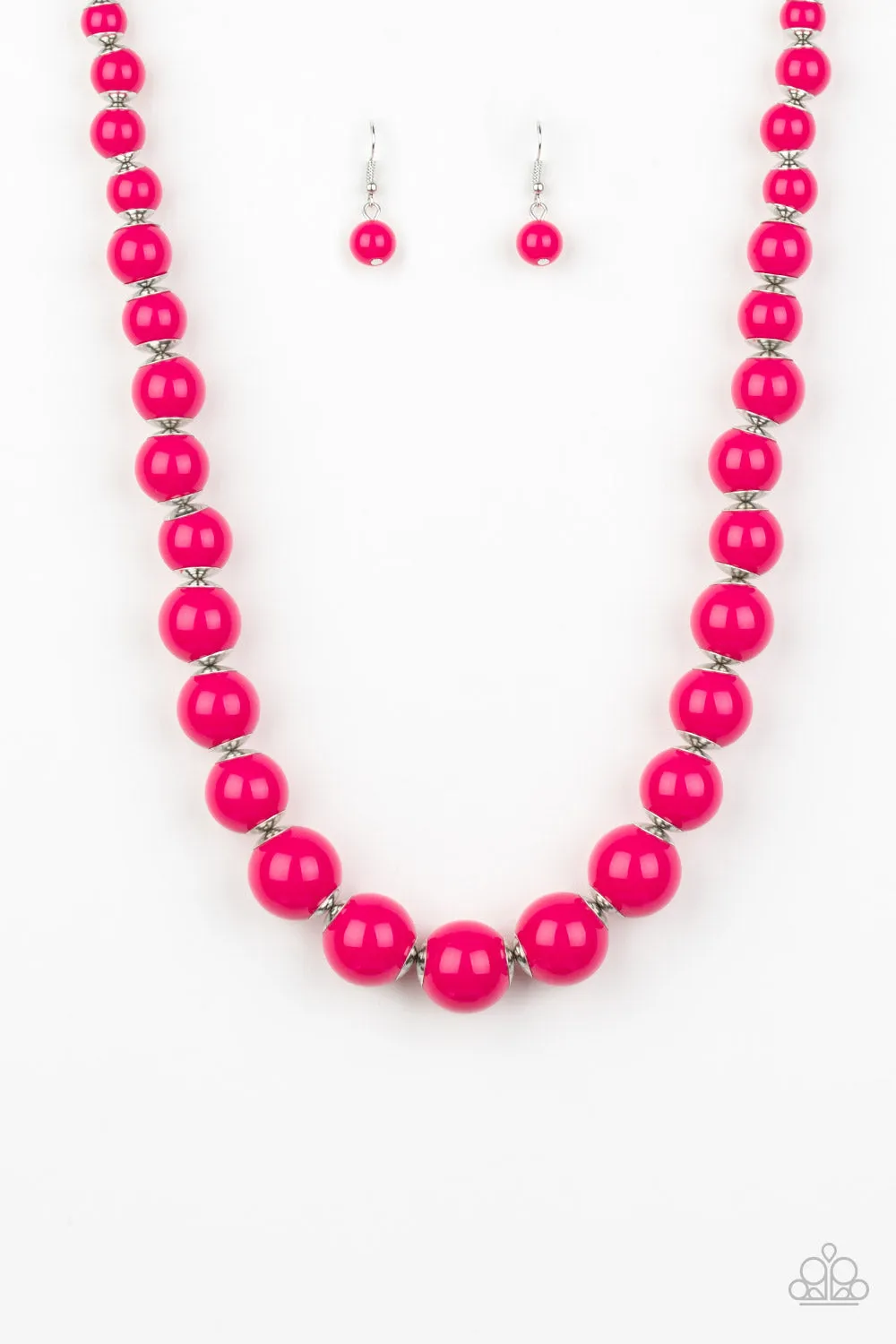 Paparazzi Accessories  - Everyday Eye Candy Set #N121 Box 2 - Pink Necklace