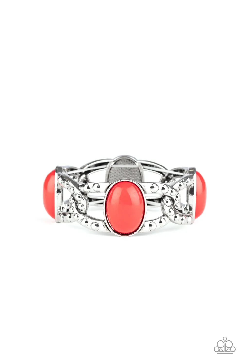 Paparazzi Bracelet ~ Dreamy Gleam - Red Bracelet