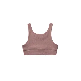 Play by Rylee & Cru Swift Sports Bra - Heathered Mulberry