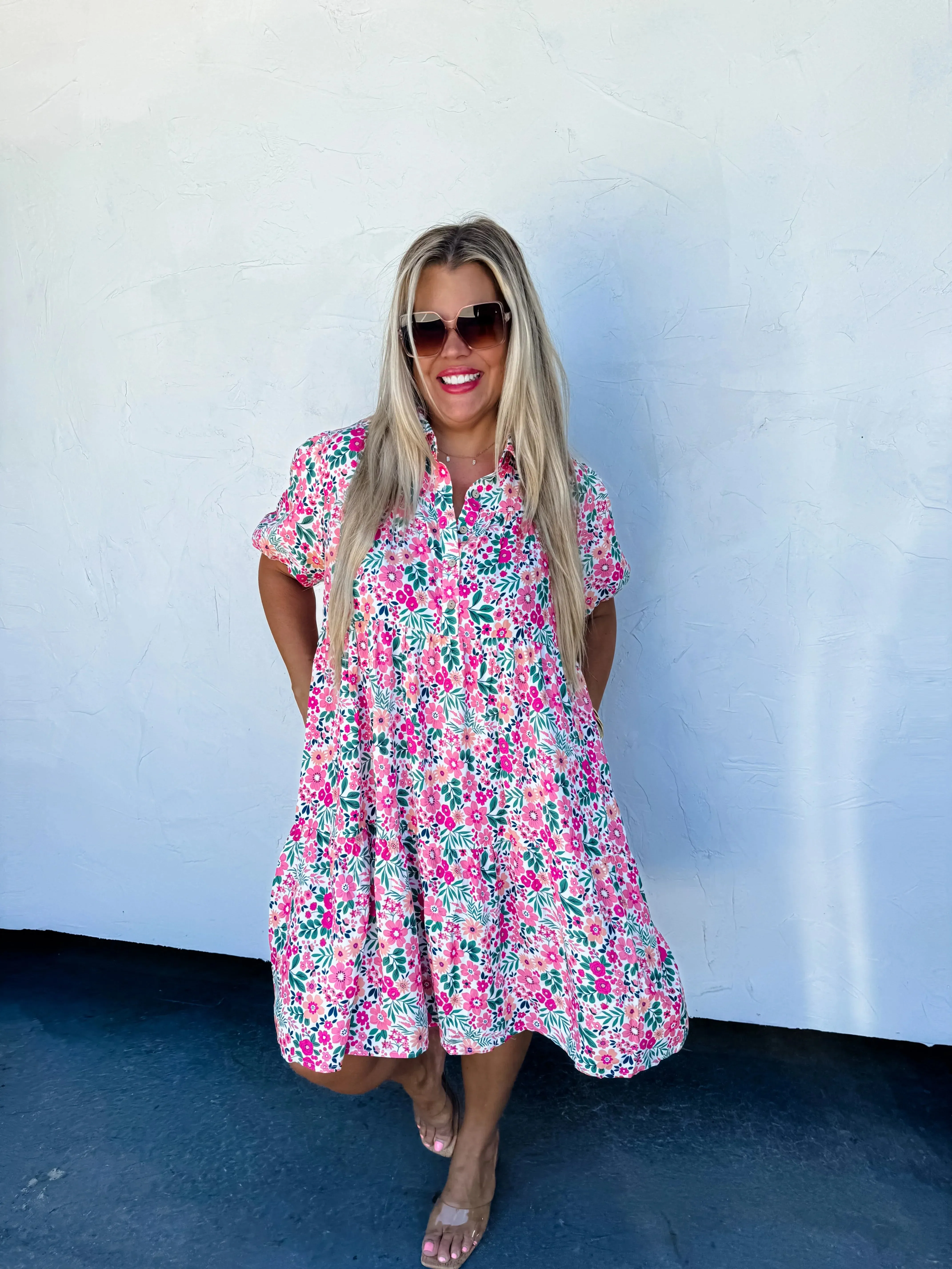 PREORDER: Summer Blooms Floral Dress in Two Colors (Ships Early July)