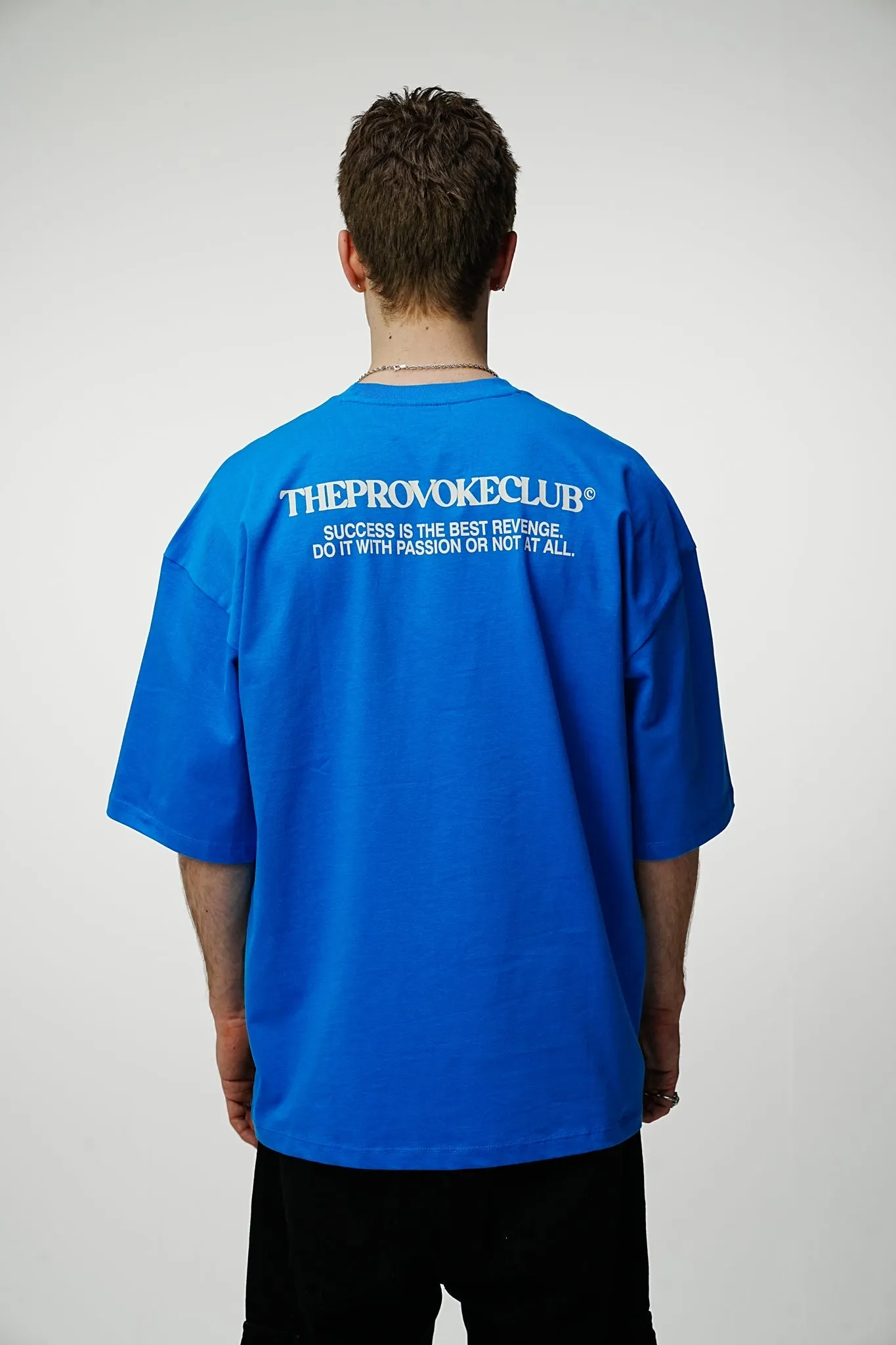 Provoke Heavy Oversized Tee - Admiral Blue