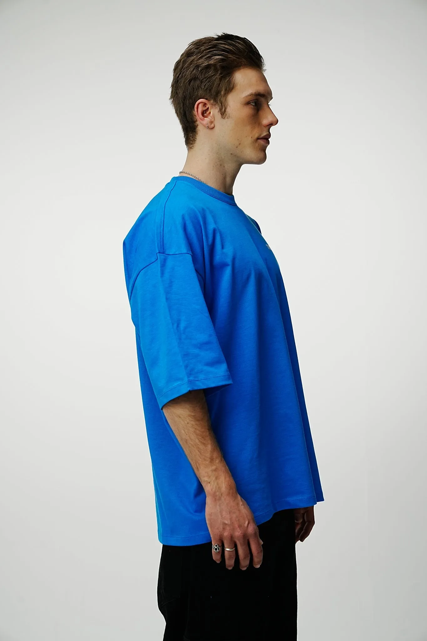 Provoke Heavy Oversized Tee - Admiral Blue