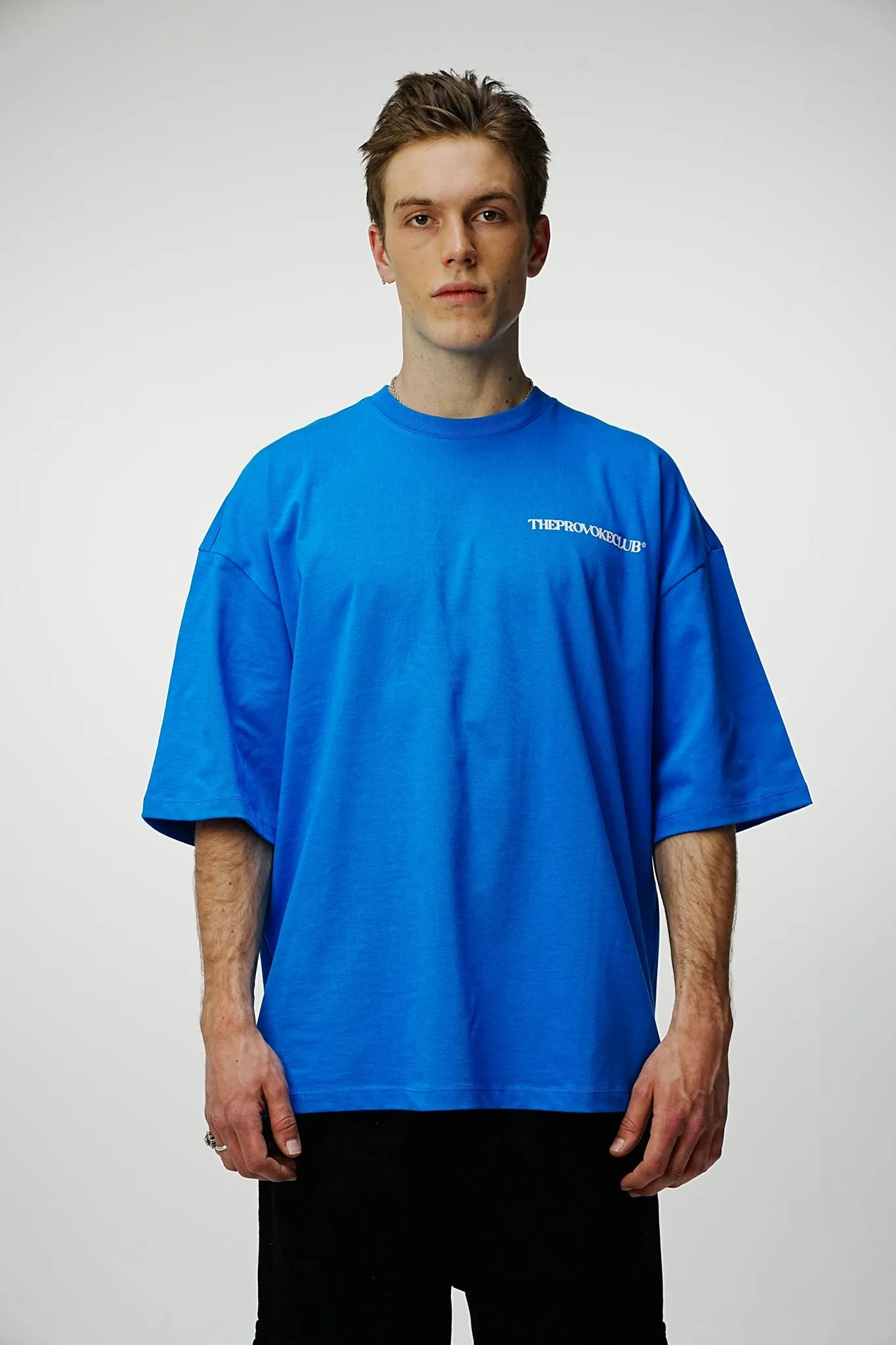 Provoke Heavy Oversized Tee - Admiral Blue