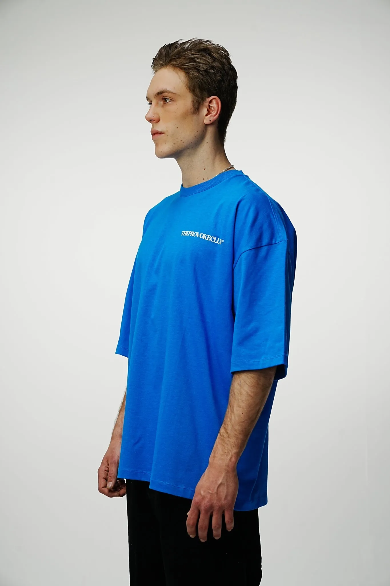 Provoke Heavy Oversized Tee - Admiral Blue