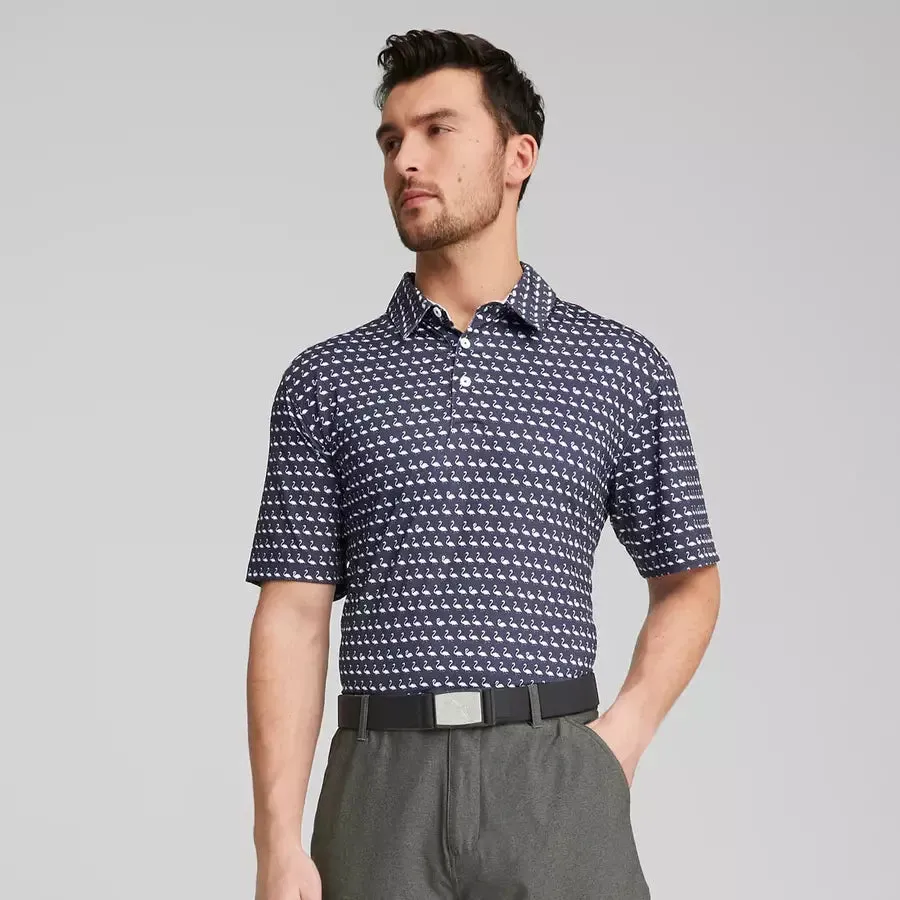 Puma MATTR Flamingo Men's Golf Polo - Navy