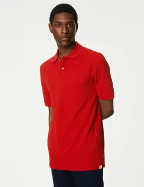 Pure Cotton Pique Polo Shirt