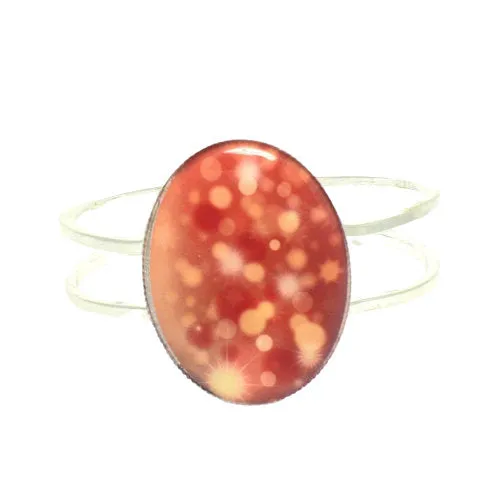 Red Starburst Cuff Bracelet