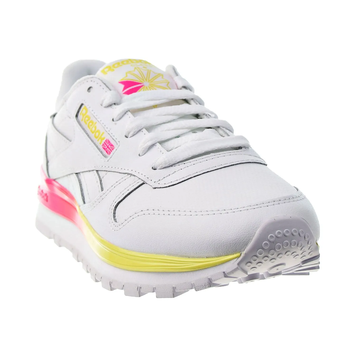 Reebok Classic Leather MU Women's Shoes White-Pink-Navy-Shadow