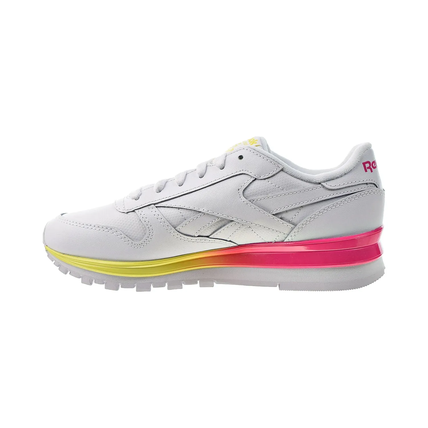 Reebok Classic Leather MU Women's Shoes White-Pink-Navy-Shadow