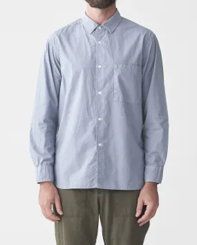 REGULAR OC COLLAR SHIRT / SAXE