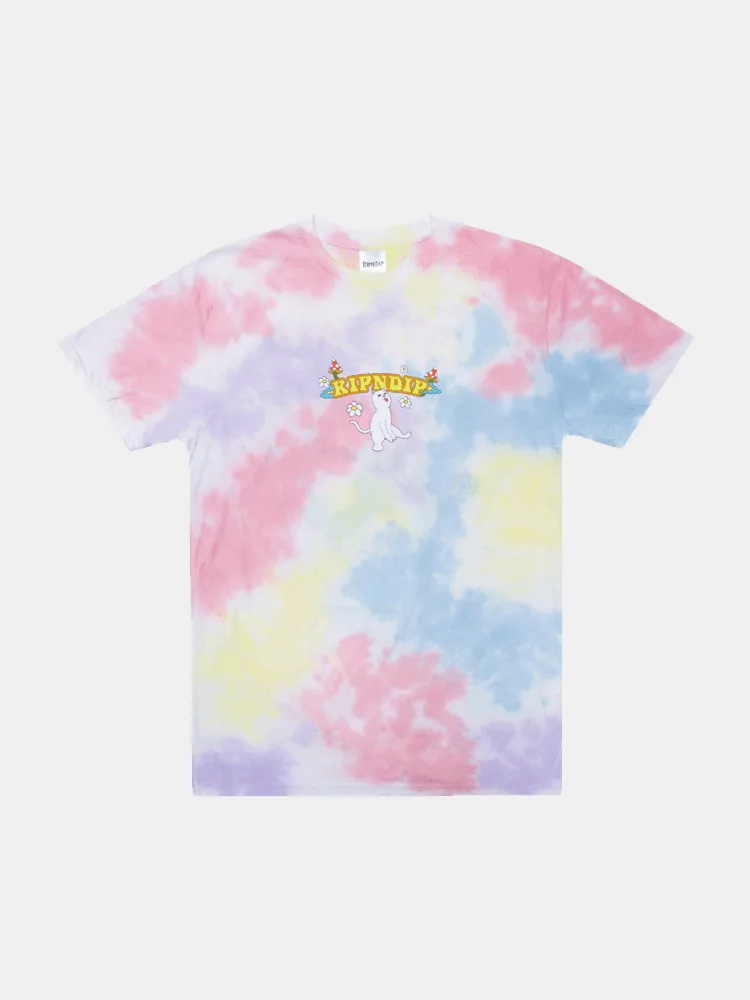 Rip N Dip Cloud Sixty Nine Tee - Peach And Lavender Wash