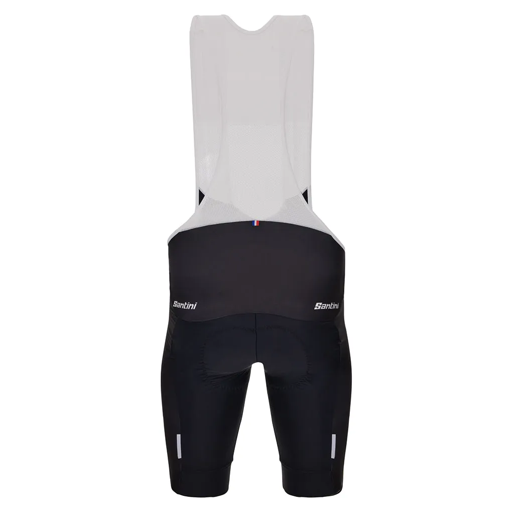 Santini TDF Leader Bibshorts - Black/Yellow