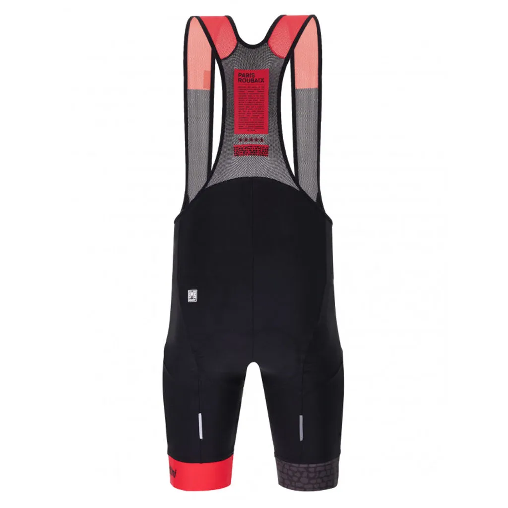 Santini TDF Paris Roubaix Bibshorts - Black