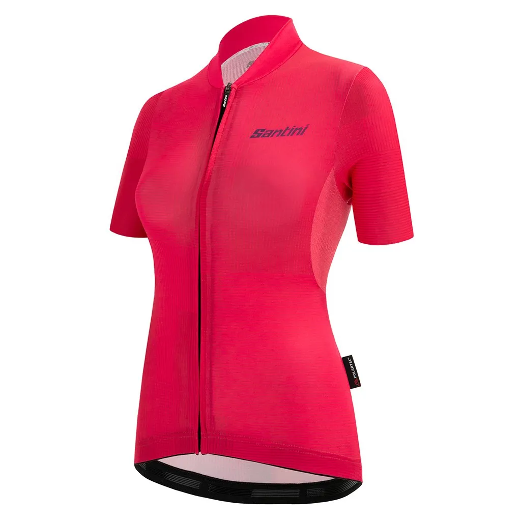 Santini Womens Delta Kinetic Jersey - Raspberrry