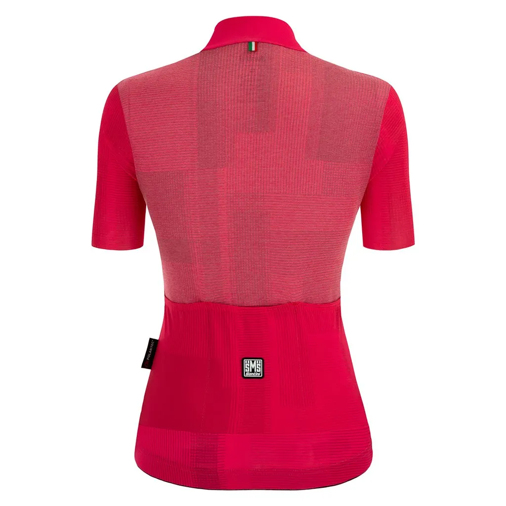 Santini Womens Delta Kinetic Jersey - Raspberrry