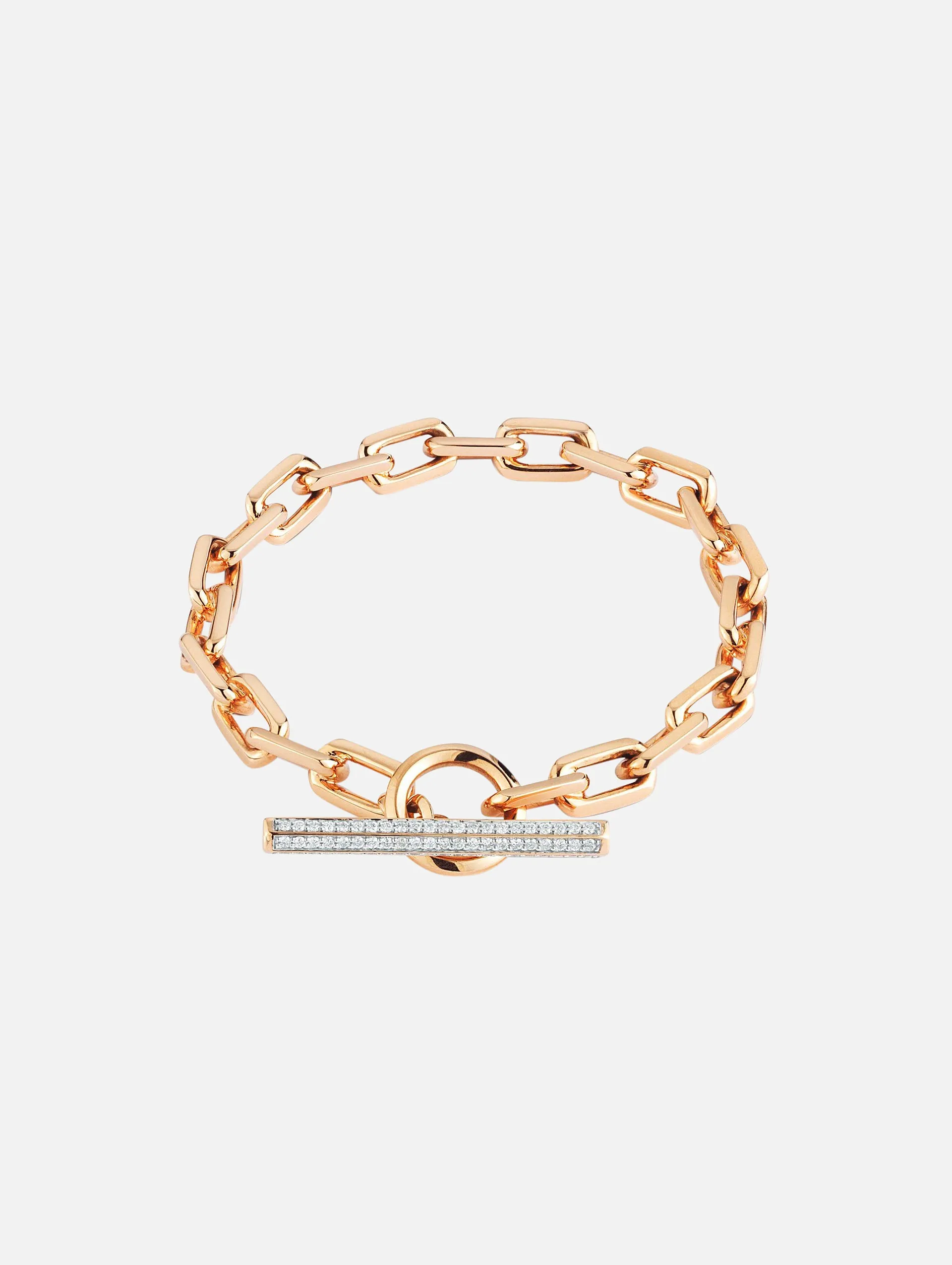 Saxon Diamond Toggle Chain Link Bracelet