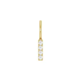 SHORT DIAMOND VERTICAL BAR PENDANT