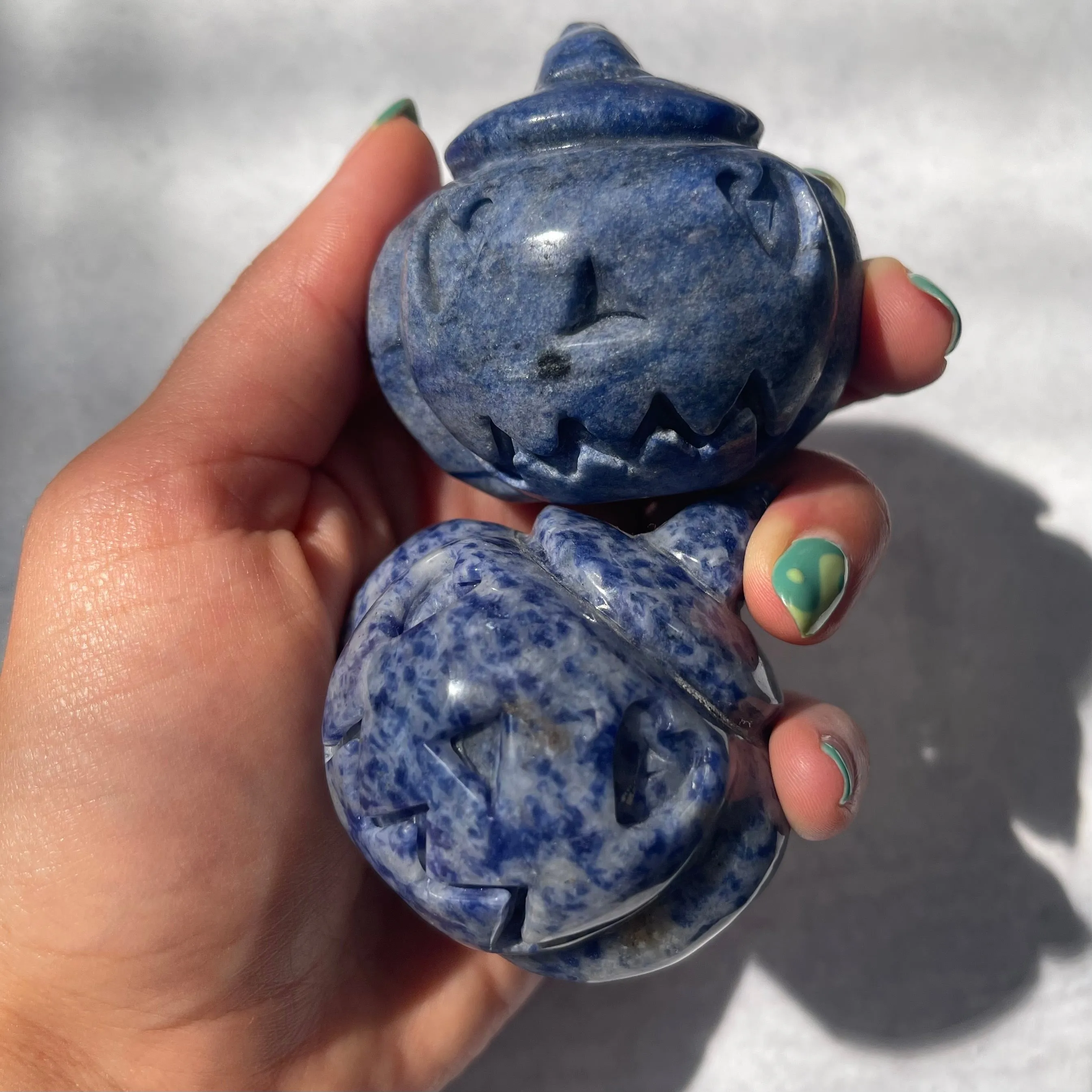 Sodalite Pumpkin Heart Eyes