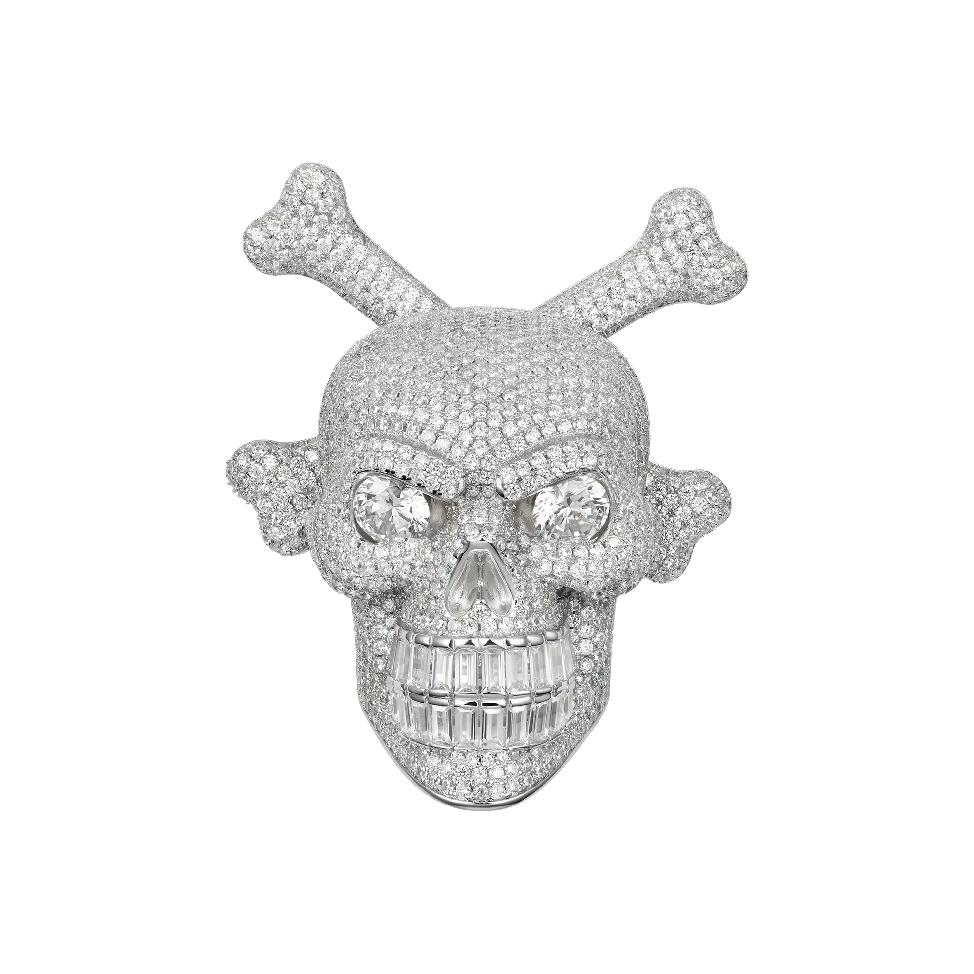 Spinning Skull and Crossbones Pendant