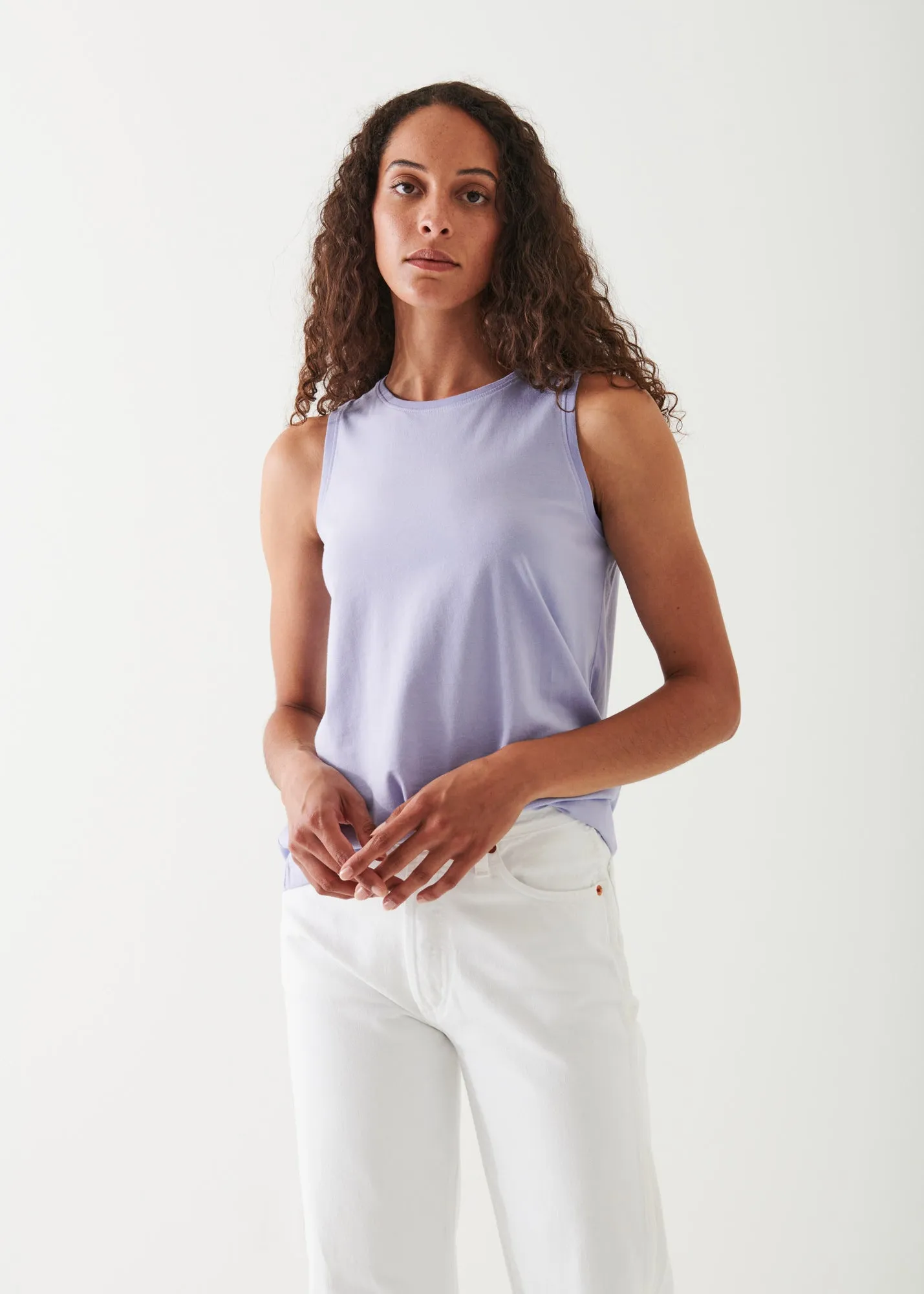 SUBLIME REACTIVE PIMA COTTON STRETCH BOYFRIEND TANK