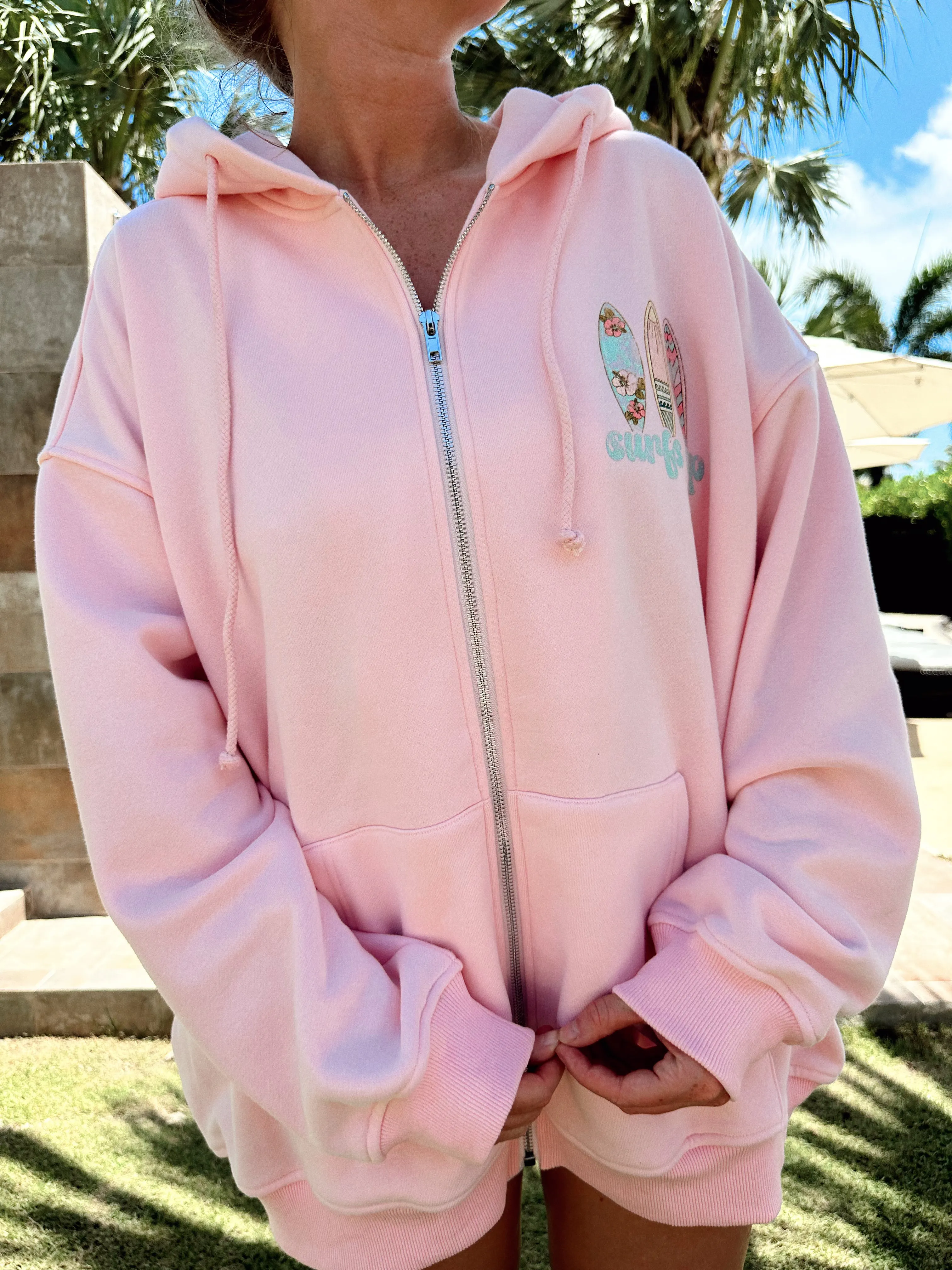 SURFS UP ZIP-UP HOODIE