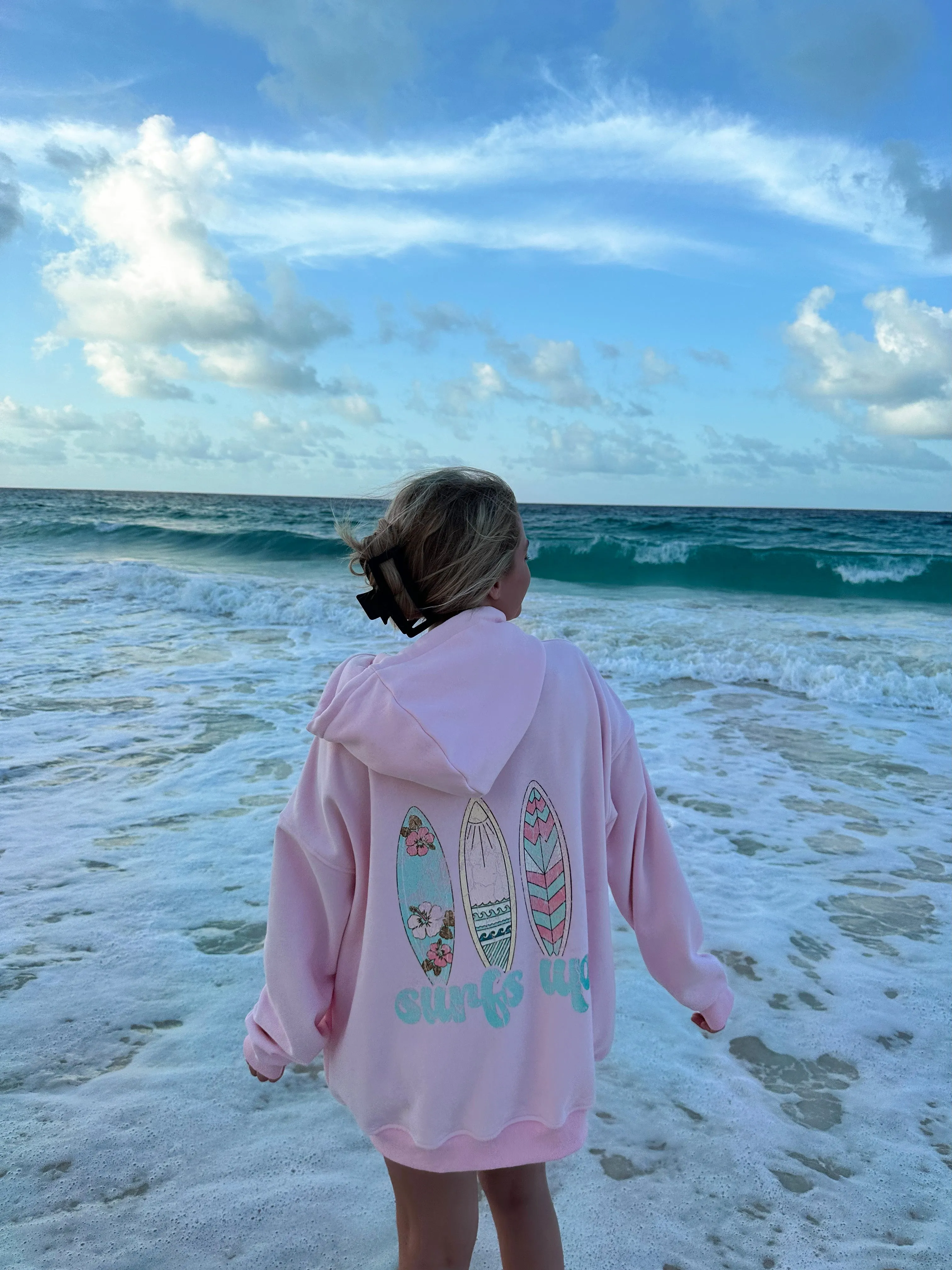 SURFS UP ZIP-UP HOODIE