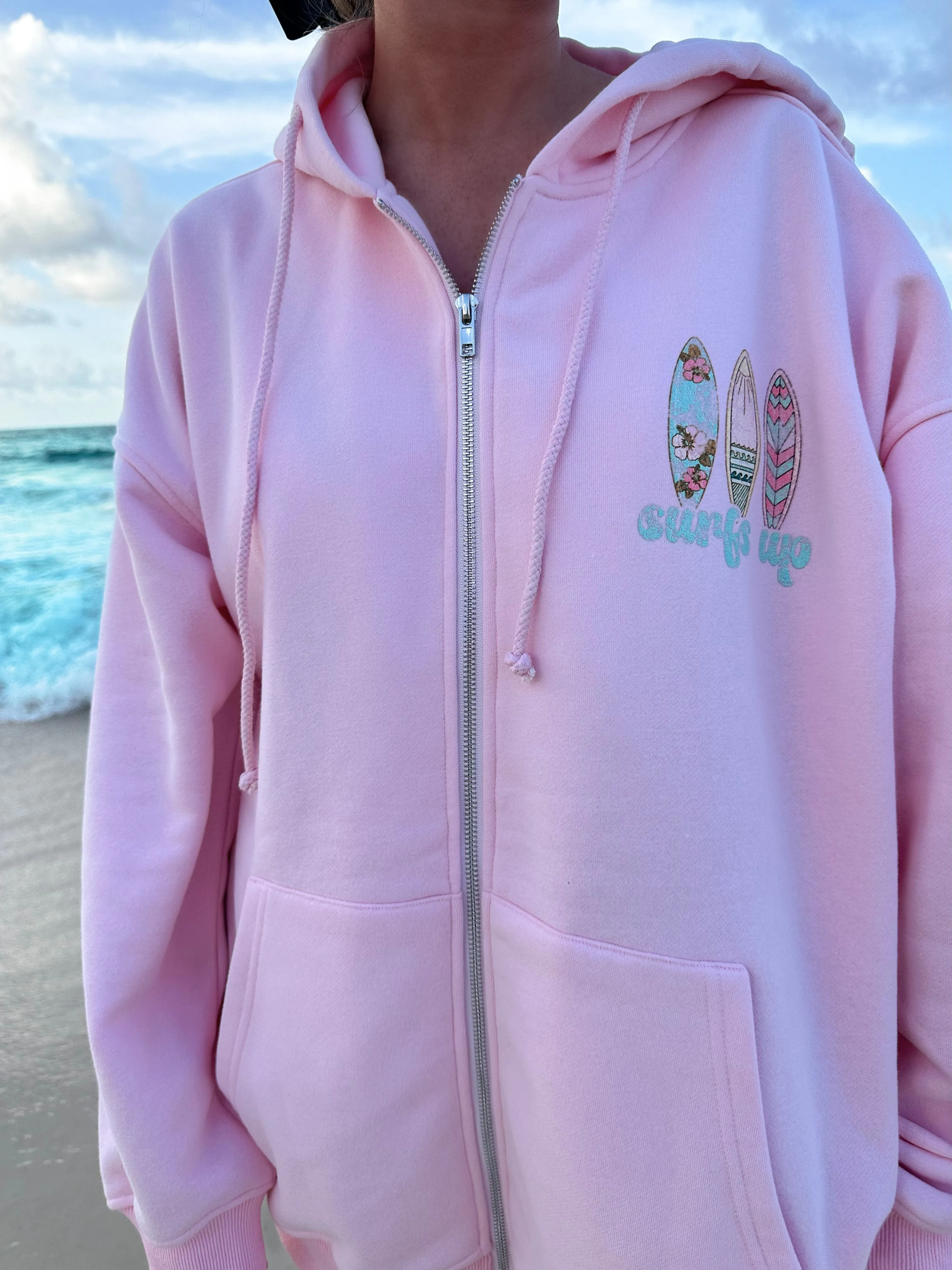 SURFS UP ZIP-UP HOODIE