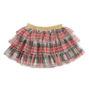 Sweet Wink - Christmas Plaid Tiered Tutu