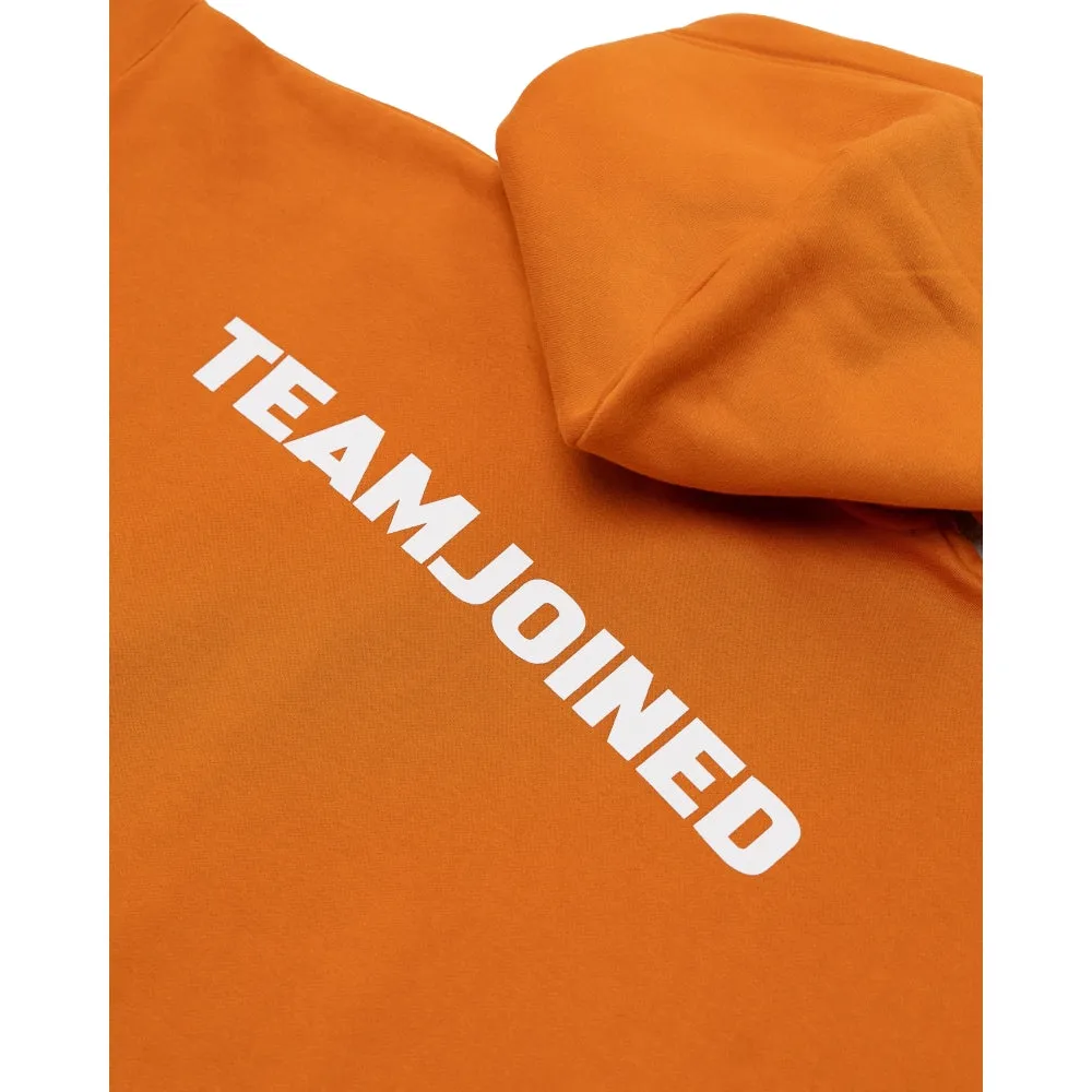 TEAMJOINED JOINED LOGO OVERSIZED HOODIE-ORANGE