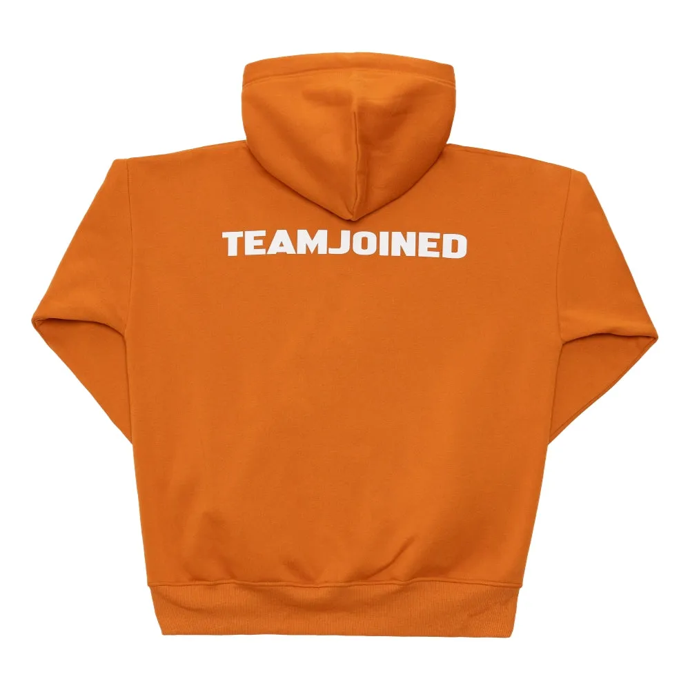 TEAMJOINED JOINED LOGO OVERSIZED HOODIE-ORANGE