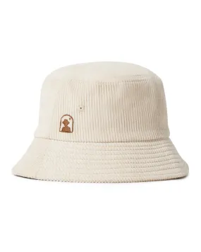 The Corsica Corduroy Bucket Hat - Alabaster White