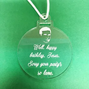 The Office Christmas Jesus Quote Ornament