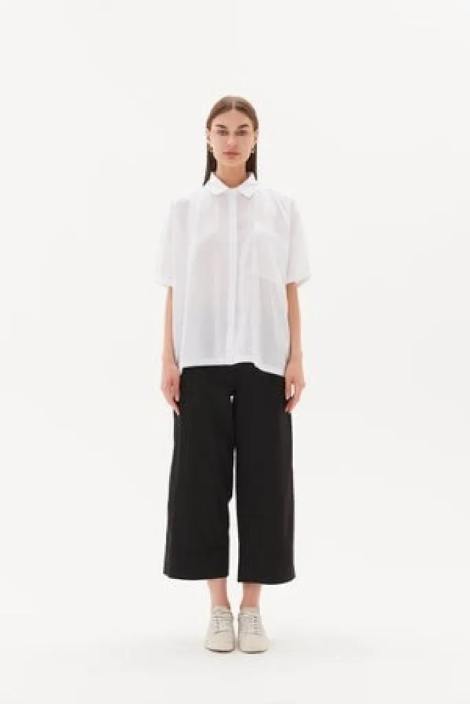 Tirelli - Gathered Cuff Shirt - White