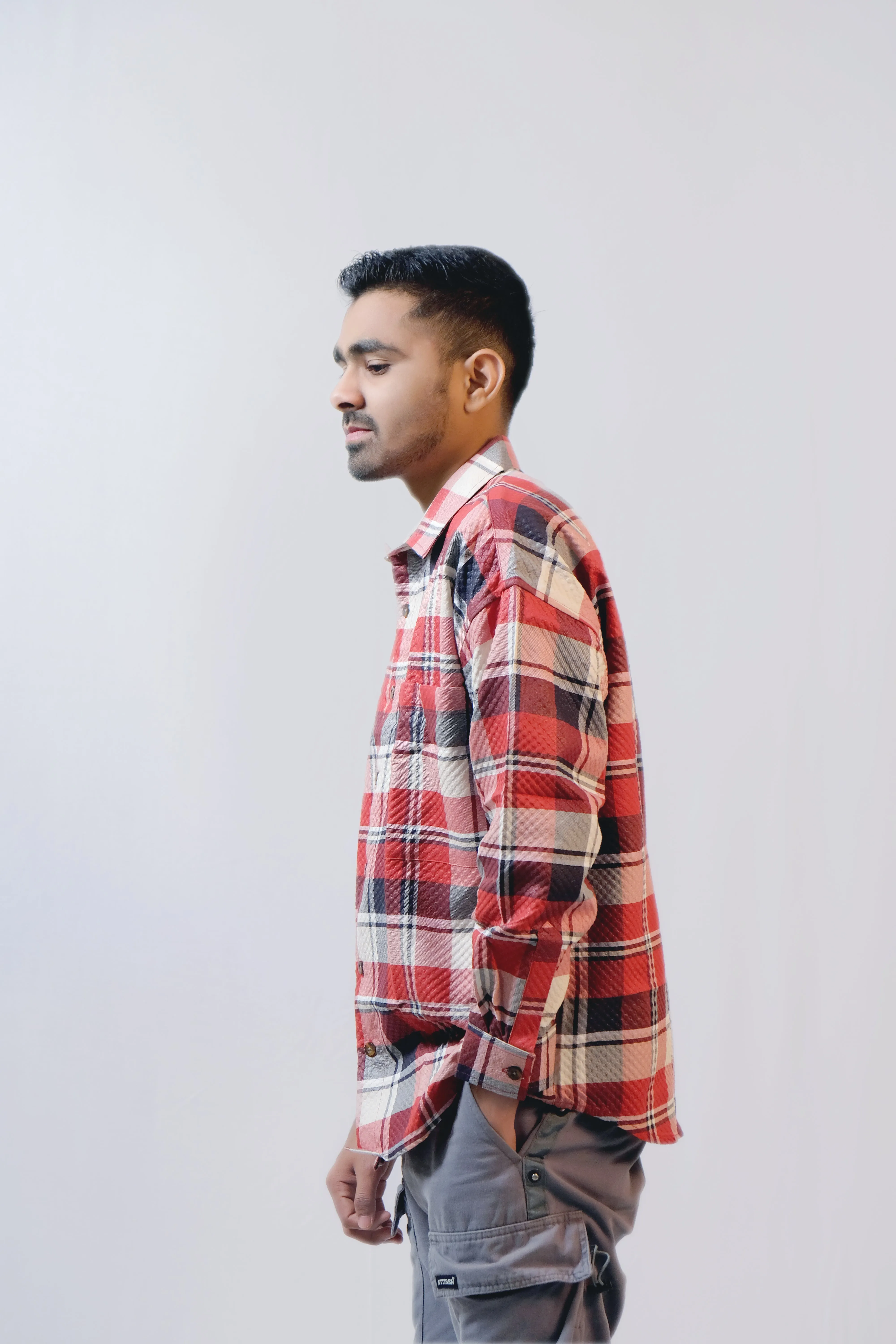 Unisex Relaxed Fit Oversized Checked Shirt