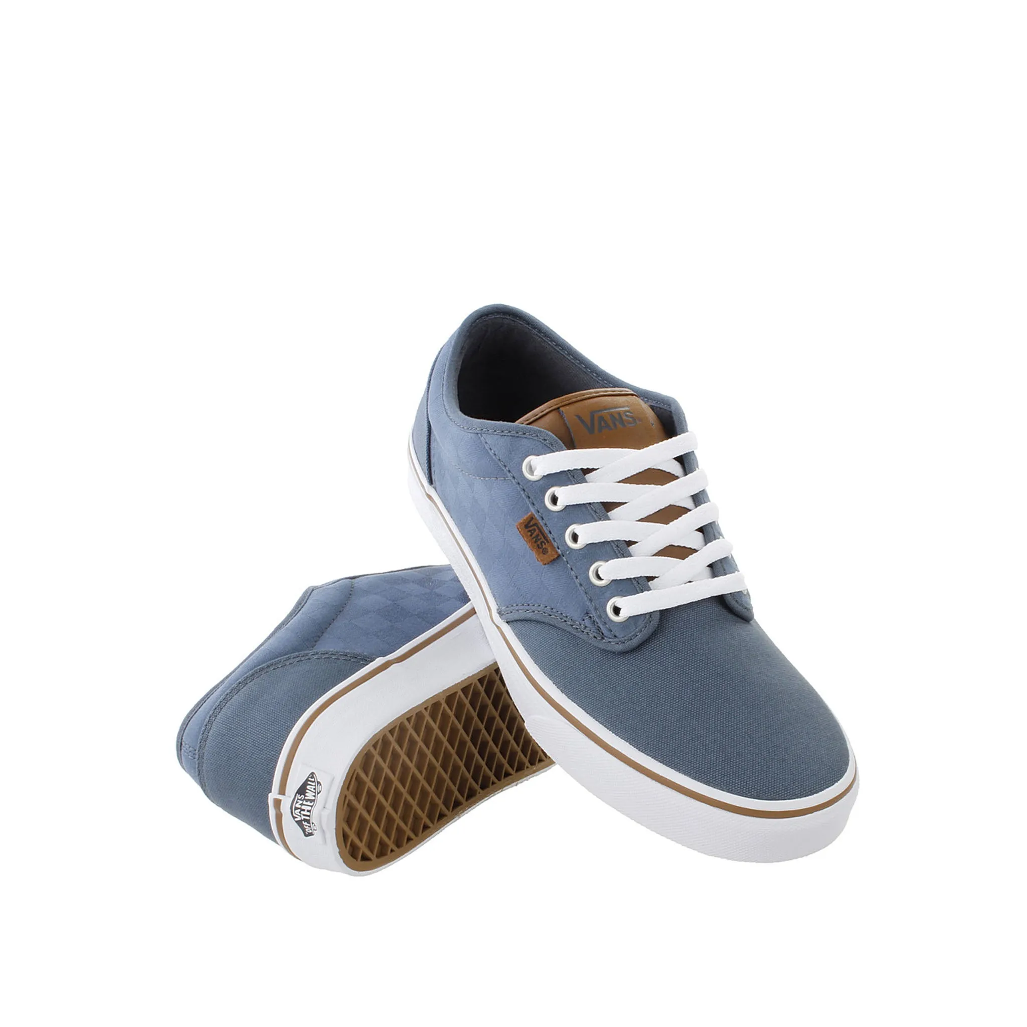 Vans Atwood Lace-Up Blue Canvas Mens Plimsolls A327LMFD