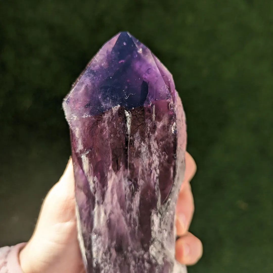 Very Unique, EX Large A Grade Natural Uruguay Amethyst Root Crystal with Frosting and Gorgeous Phantoms~ Tucson Exclusive!