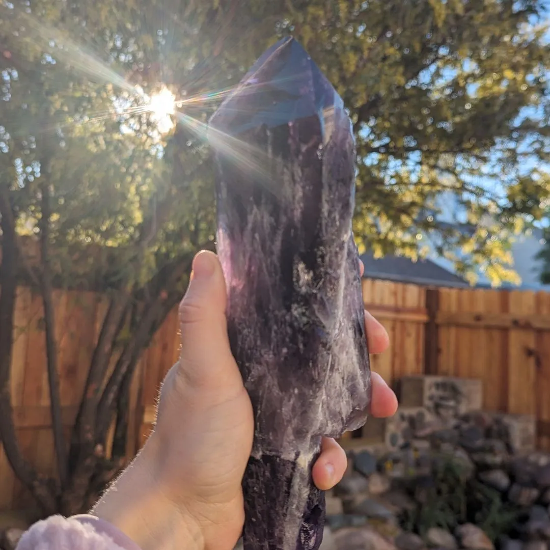 Very Unique, EX Large A Grade Natural Uruguay Amethyst Root Crystal with Frosting and Gorgeous Phantoms~ Tucson Exclusive!