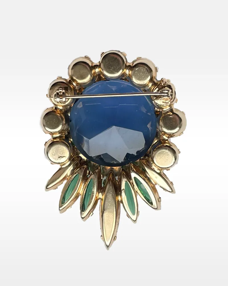 Vintage Blue & Green Pin