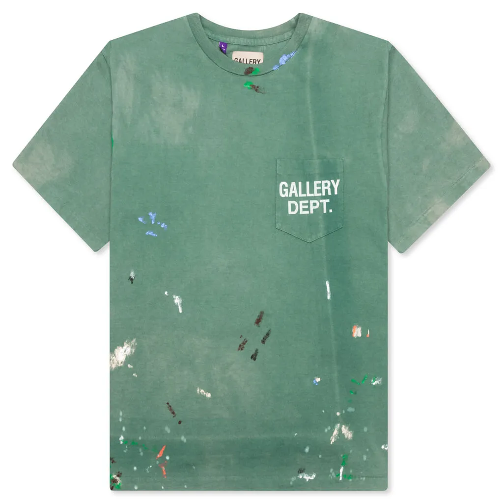 Vintage Logo Painted Tee - Green