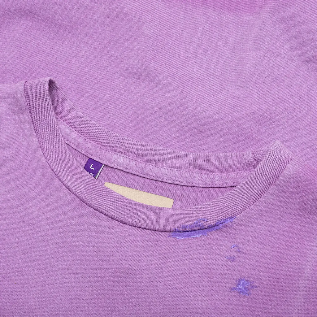 Vintage Logo Painted Tee - Purple