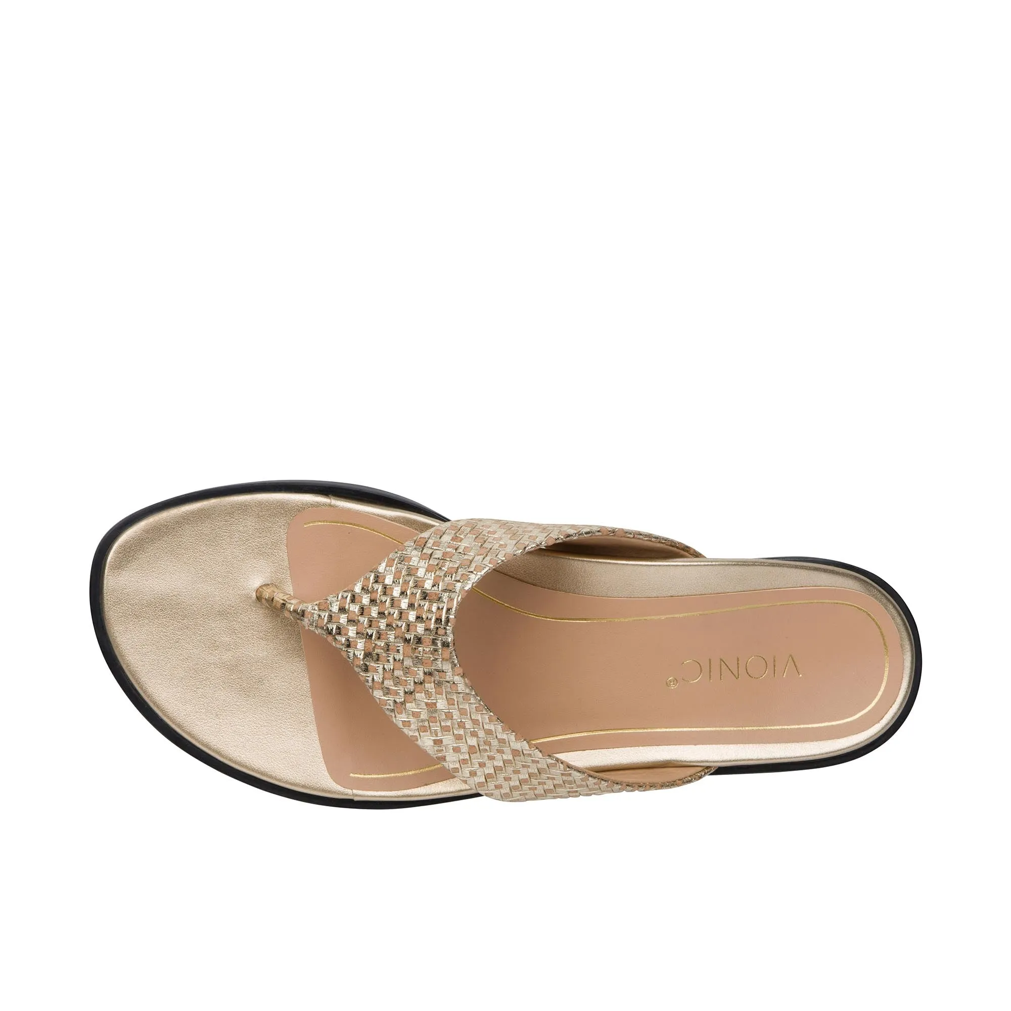 Vionic Womens Agave Sandal  Gold