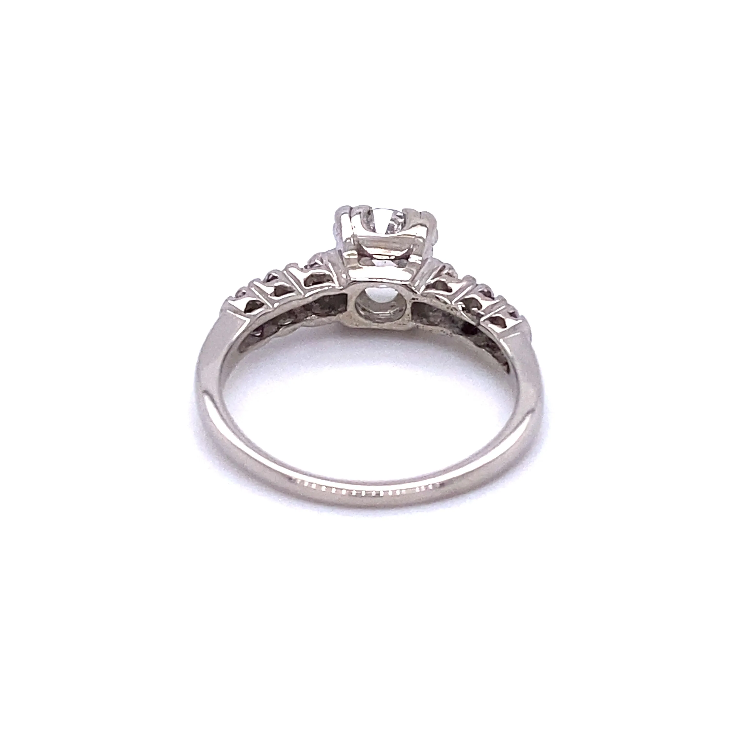 VVS2 I European Cut Diamond Ring