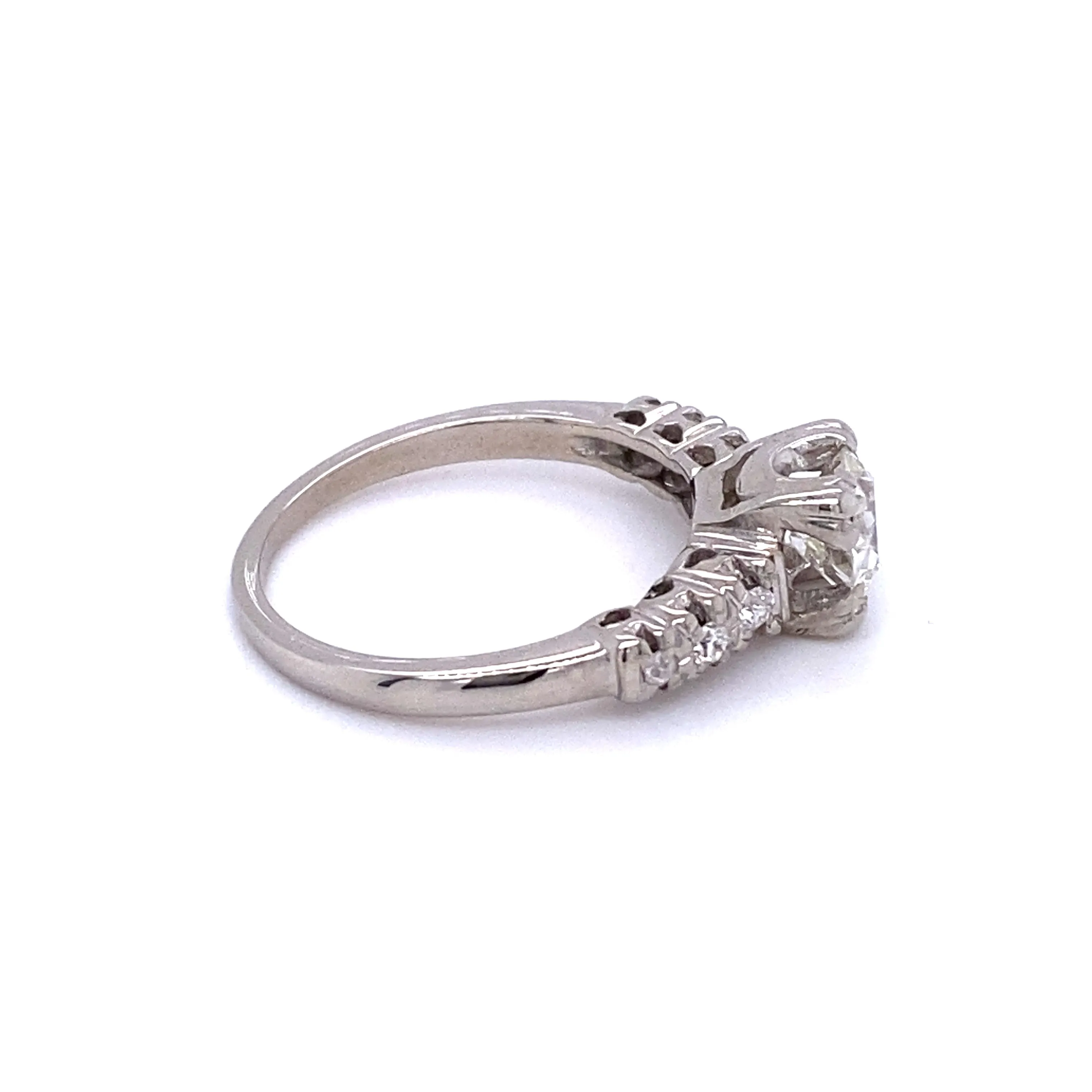 VVS2 I European Cut Diamond Ring