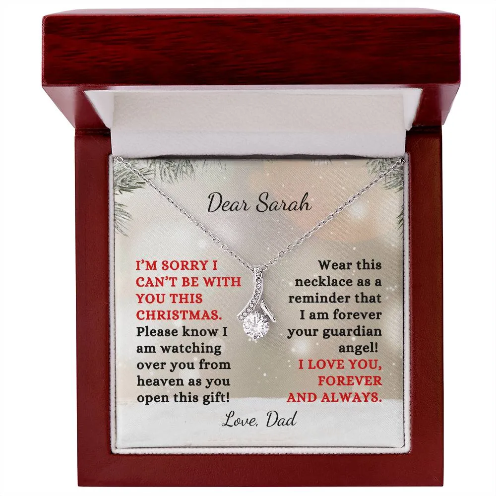 Watching Over Your From Heaven Custom Name Alluring Beauty Necklace Remembrance Keepsake