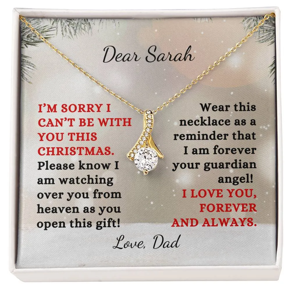 Watching Over Your From Heaven Custom Name Alluring Beauty Necklace Remembrance Keepsake