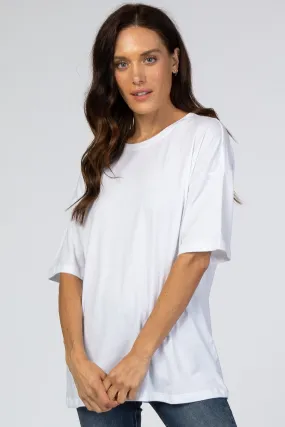 White Basic Short Sleeve Tee