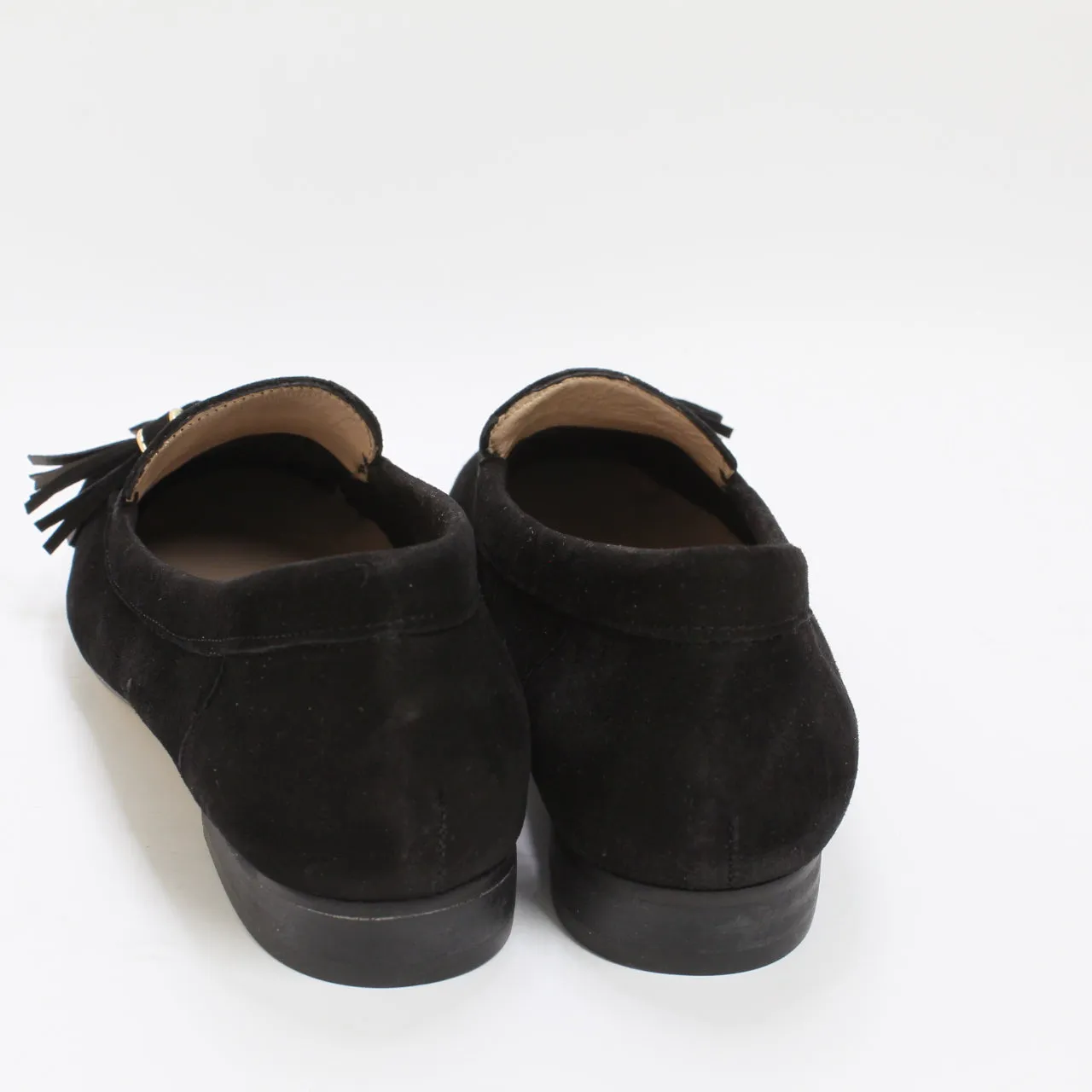 Womens Office Fellow Loafers Black Suede